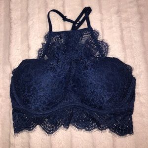 Victoria’s Secret (Pink) Blue High Neck Bralette